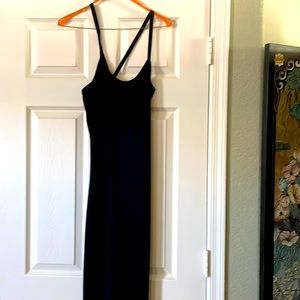 Long black summer dress